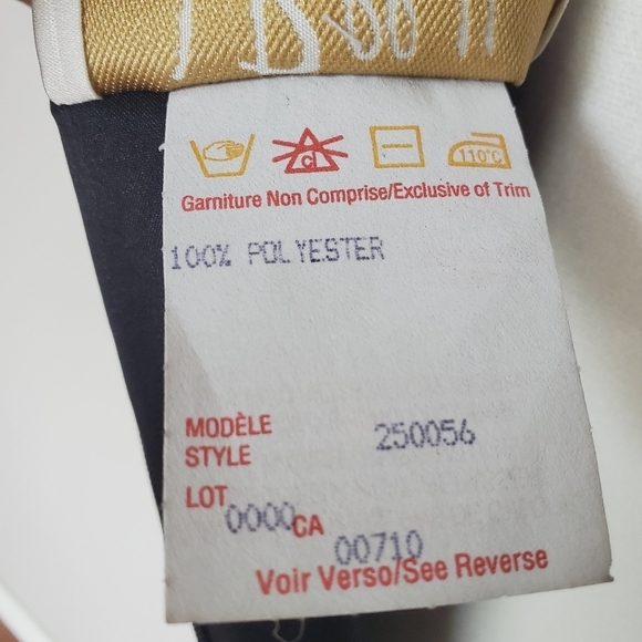 Vtg 70s Joseph Ribkoff Couture Little Black Dress LBD V-Neck Sleeveless USA 8 - Picture 10 of 12